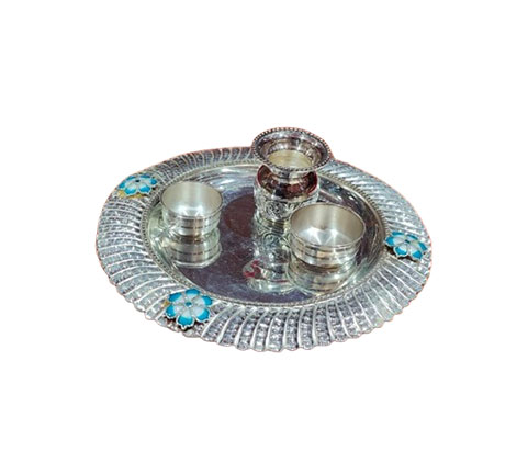 Silver Puja Thali Lal Kitab Remedies